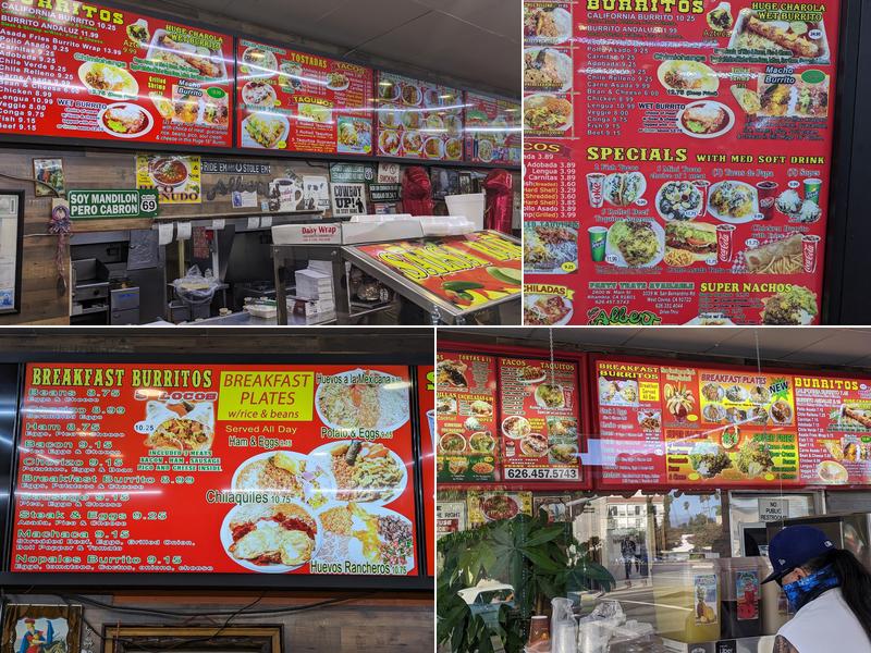 Super Albert Mexican Food Menu