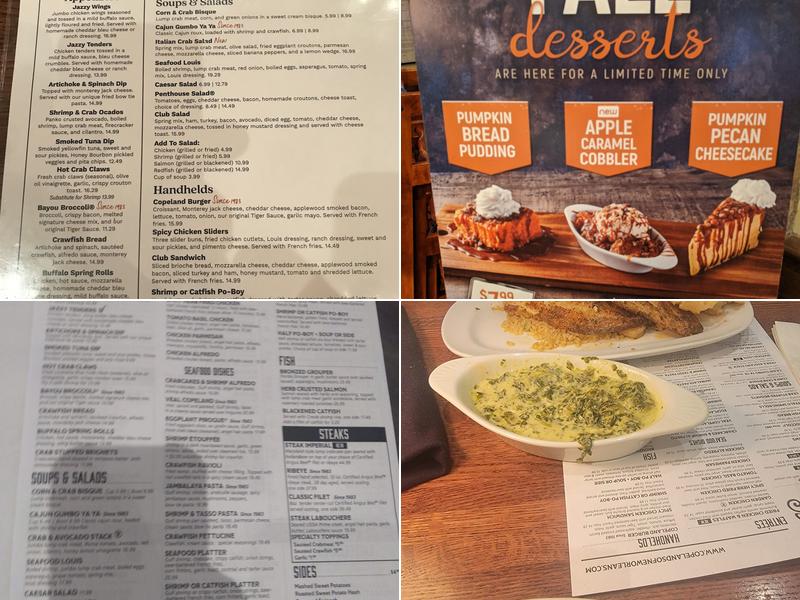 Copeland's of New Orleans Menu