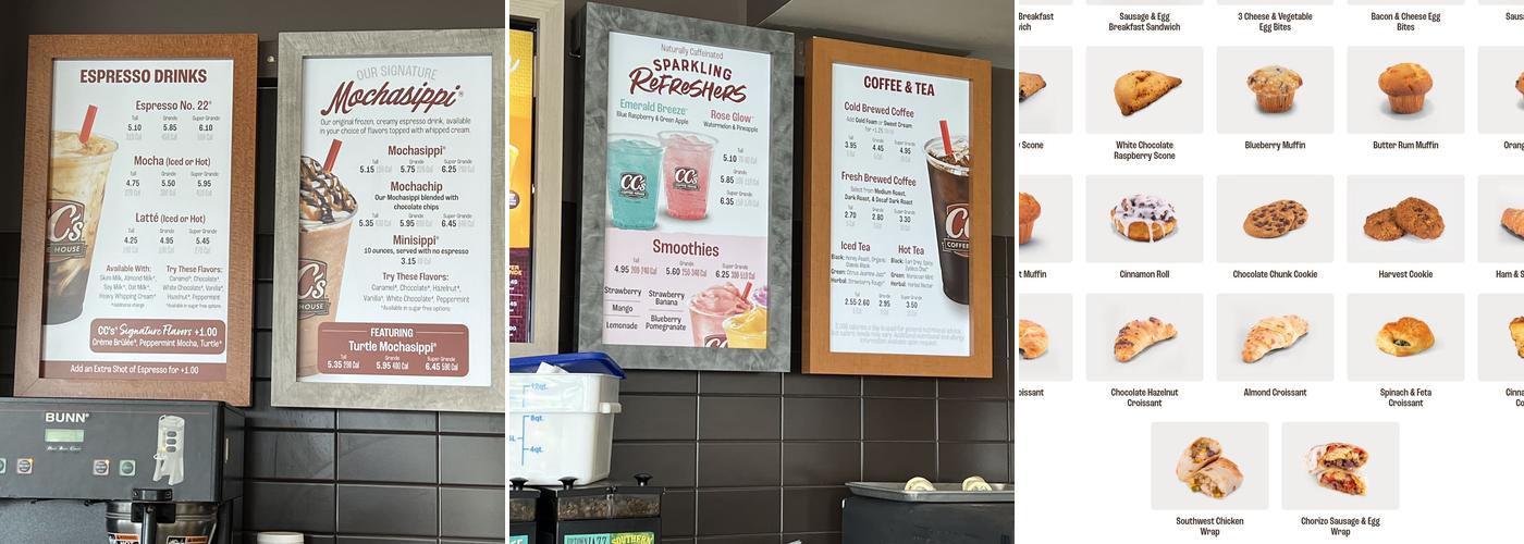 CC's Coffee House Menu