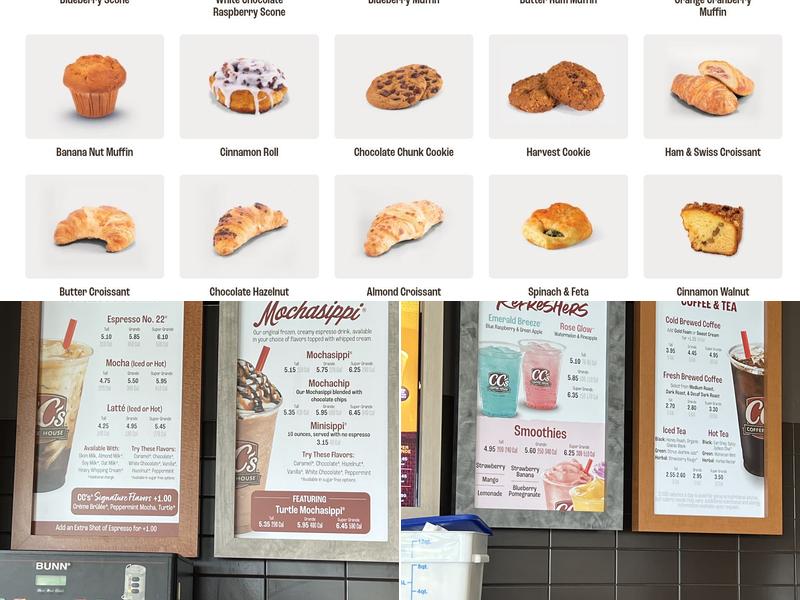 CC's Coffee House Menu