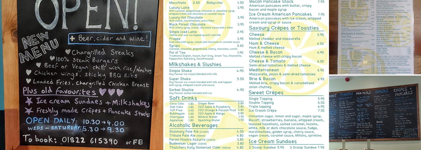 Lemon Grove Cafe Menu