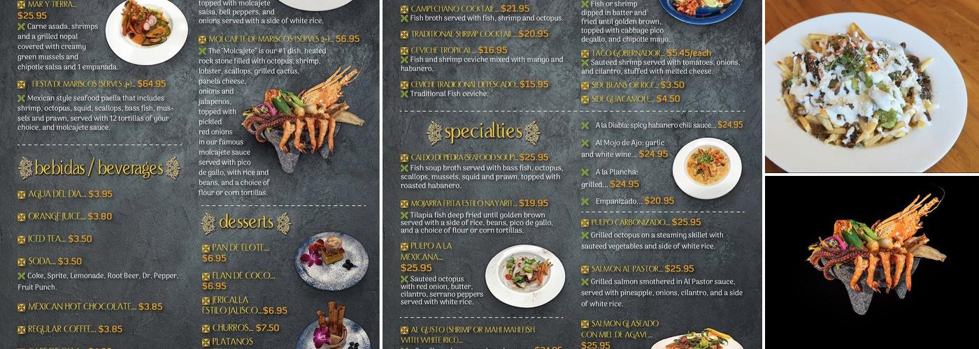 La Huasteca Menu