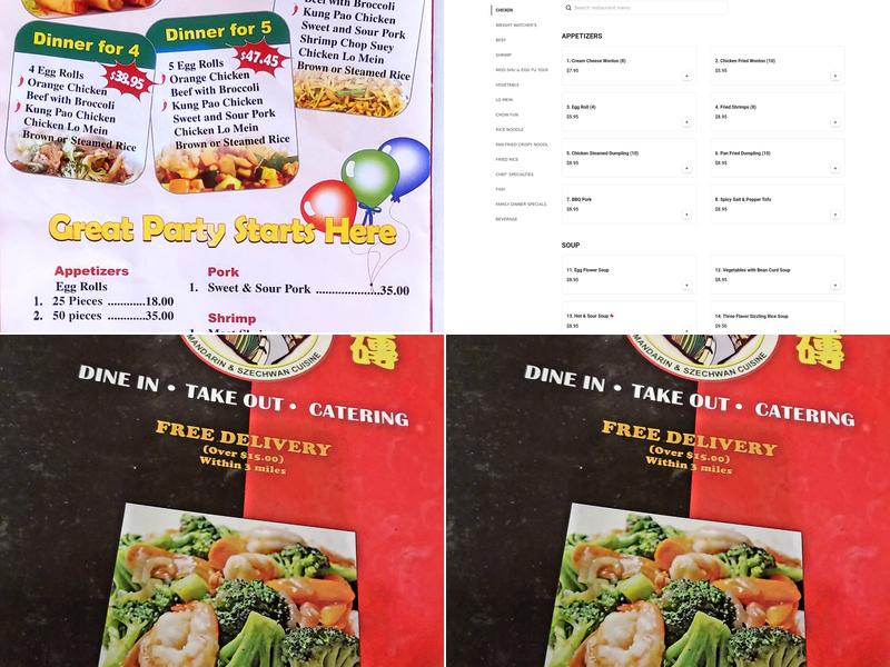 Golden Wall Chinese Cuisine Menu