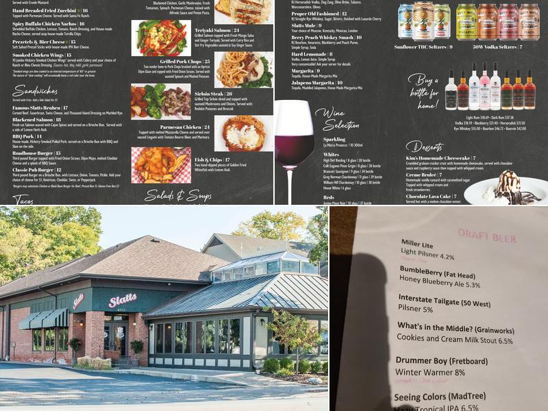 Slatts Menu