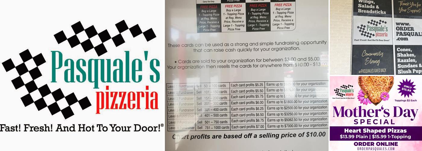 Pasquale's Pizzeria Menu