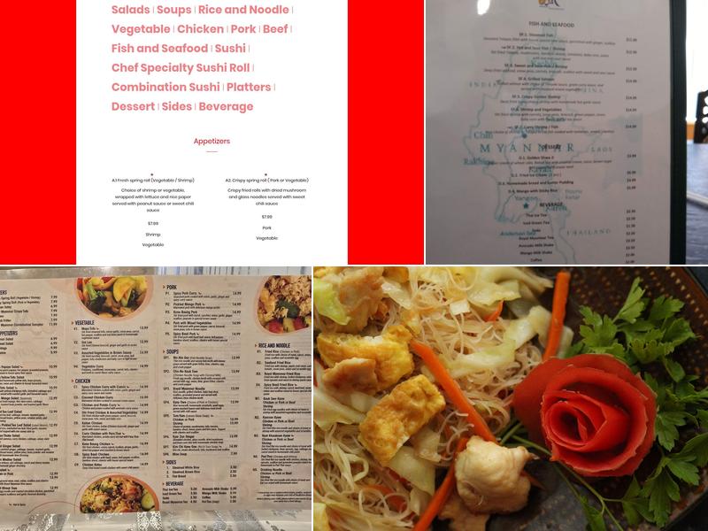 Royal Myanmar Restaurant Menu