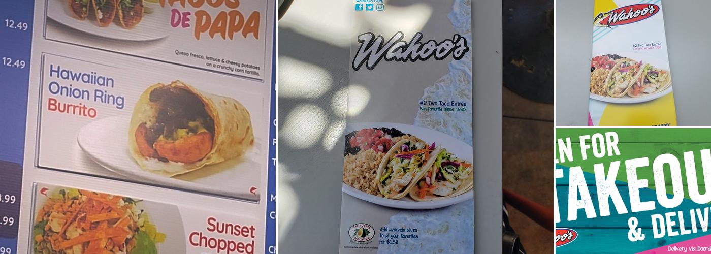 Wahoo's Fish Taco Menu