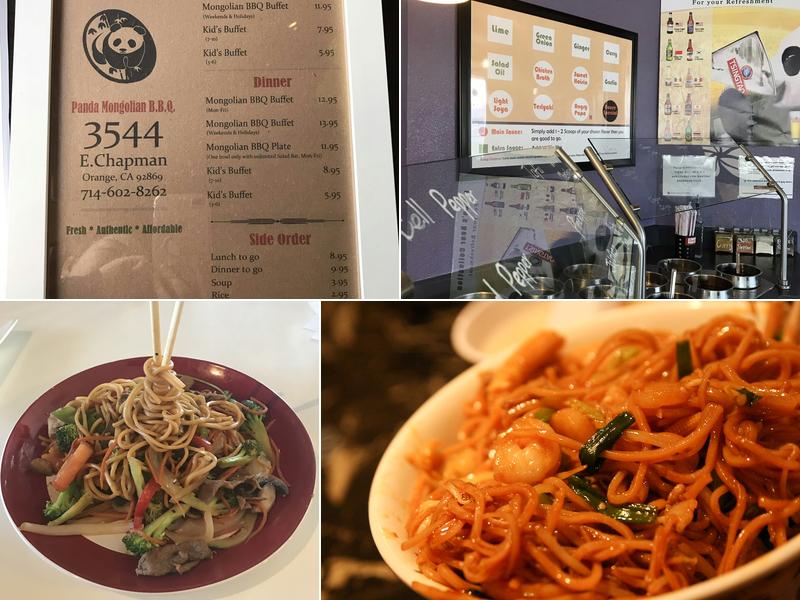 Panda Mongolian BBQ Menu