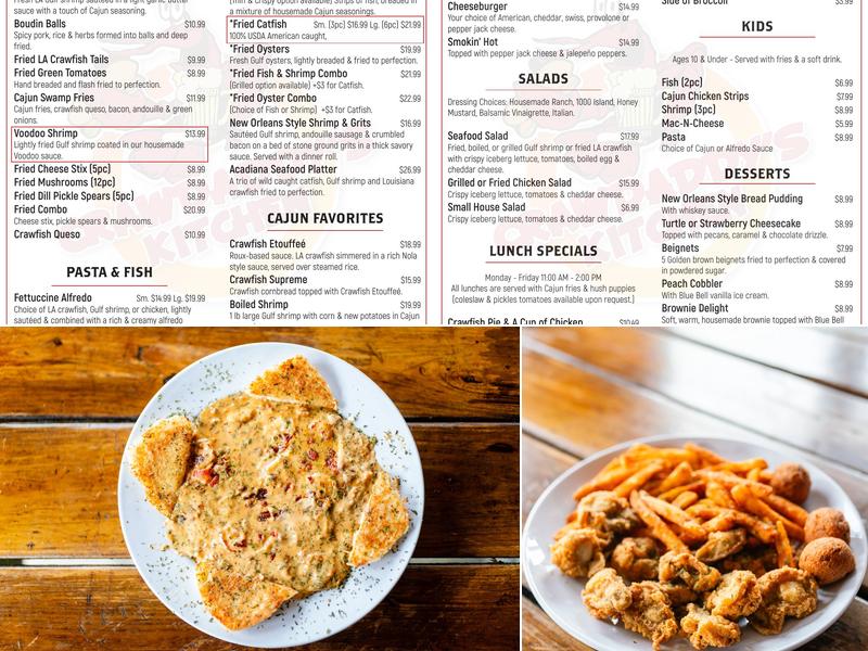 Crawdaddy's Kitchen Menu