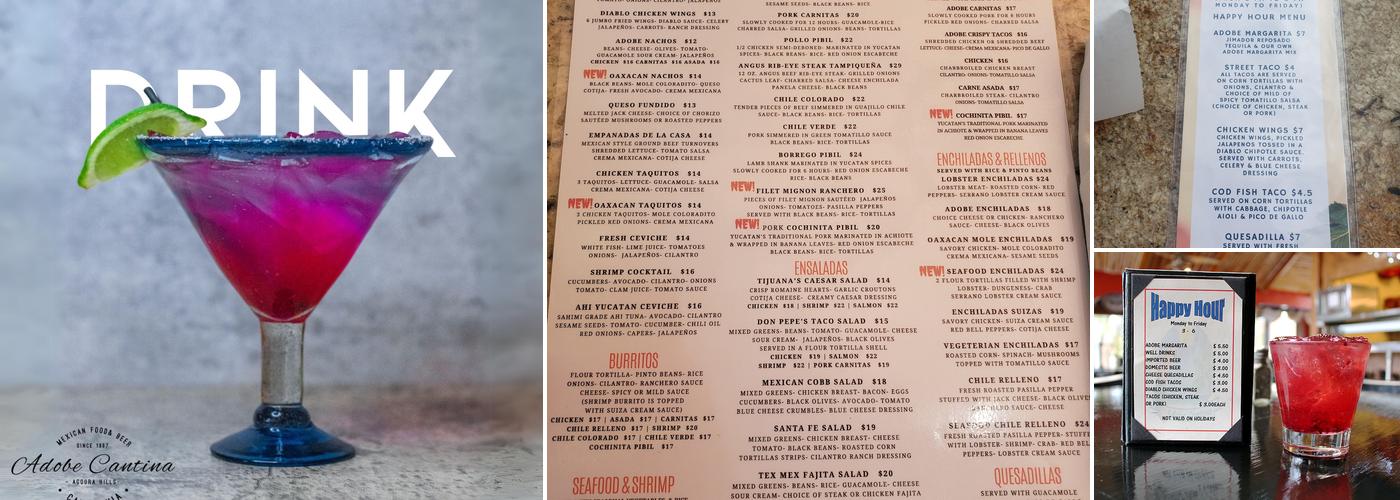 Adobe Cantina Menu
