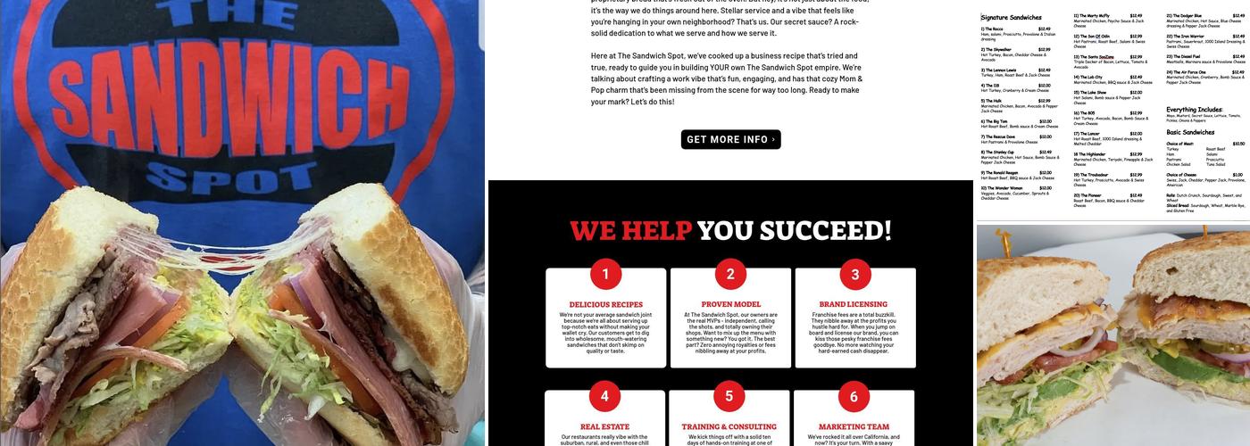 The Sandwich Spot Menu