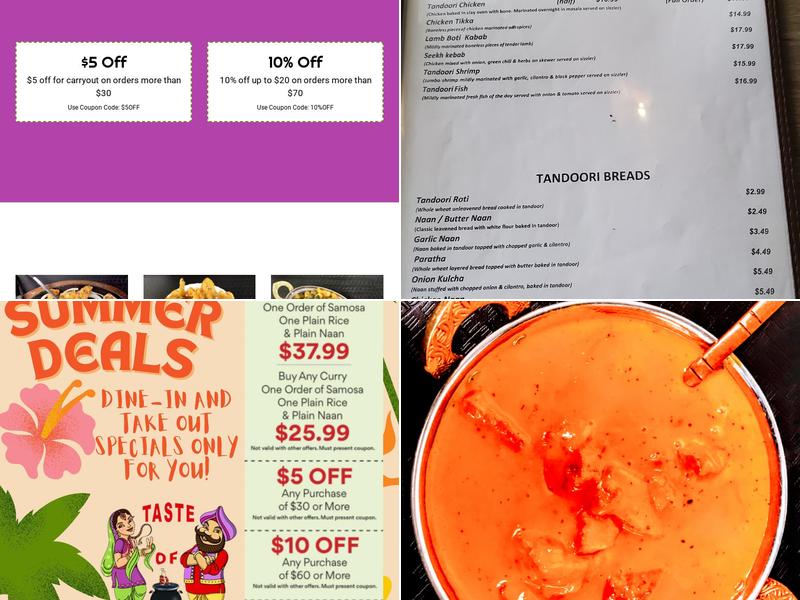 Taste Of Punjab Menu