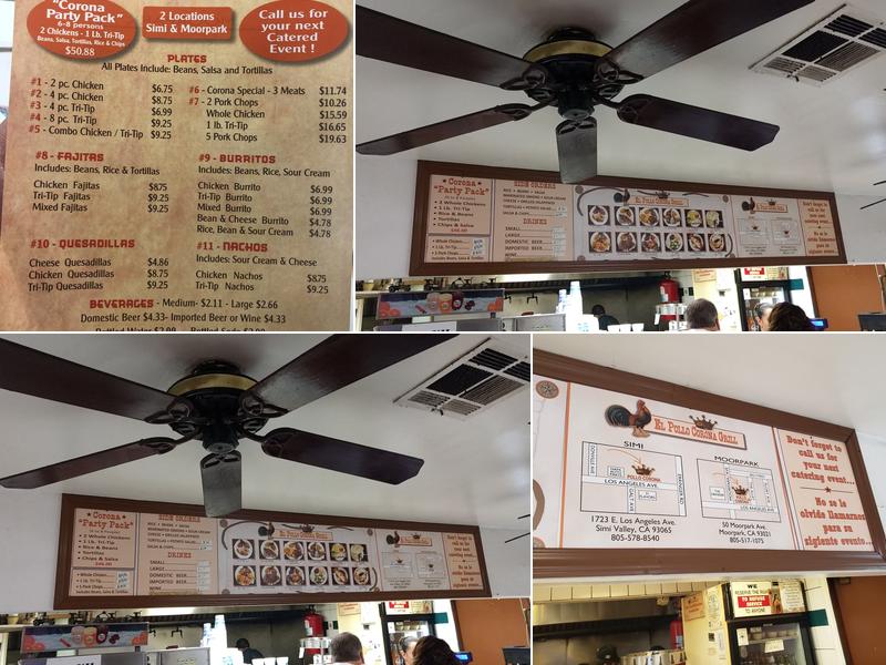 El Pollo Corona Grill Menu