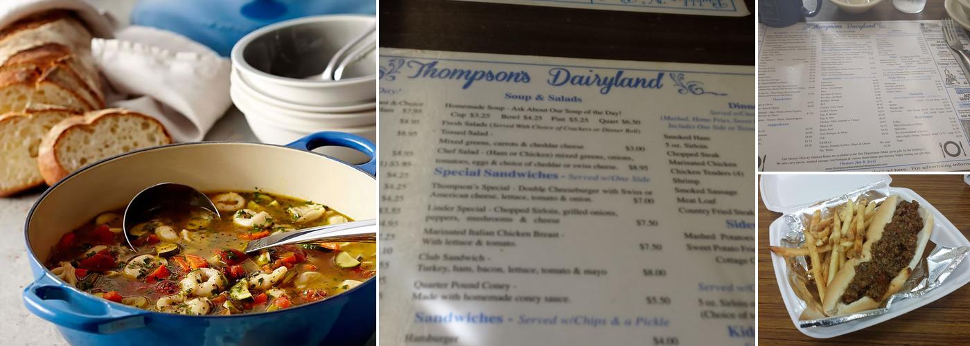 Thompson Dairyland & Restaurant Menu