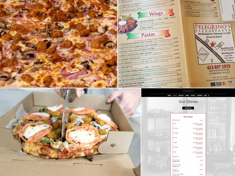 Pelegrino's Pizza & Pasta Menu