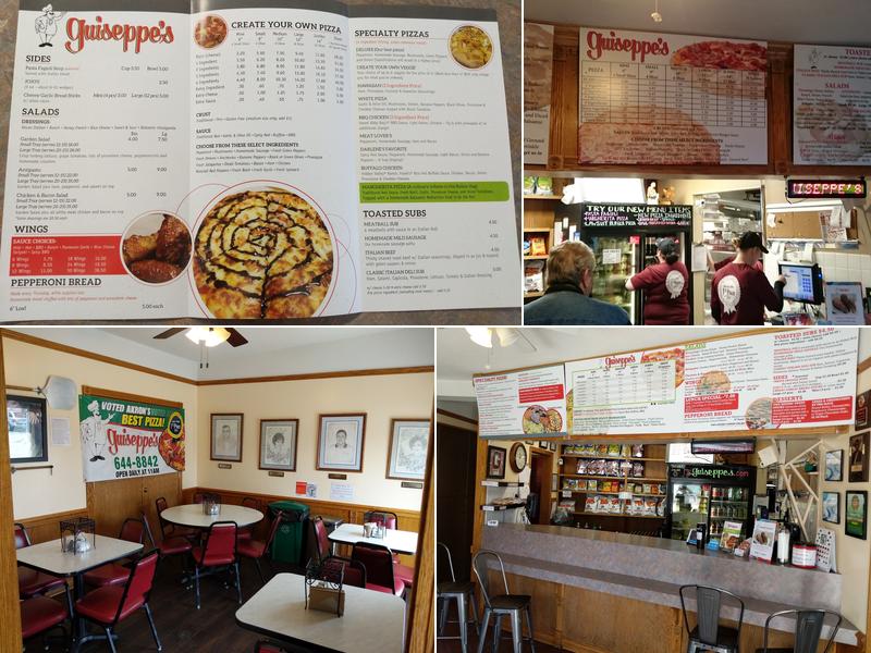 Guiseppe's Pizza Menu