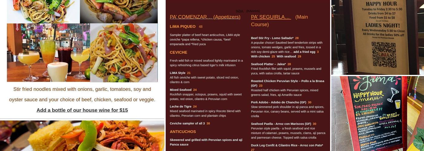 Lima Menu