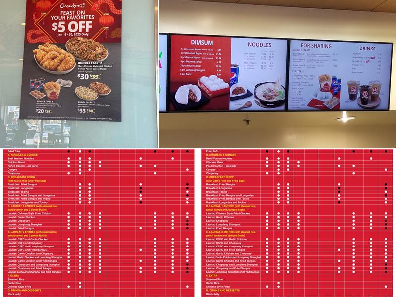 Chowking Menu