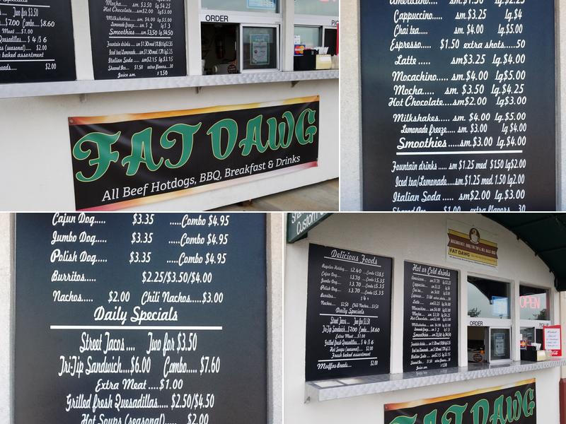 Fat Dawg Menu