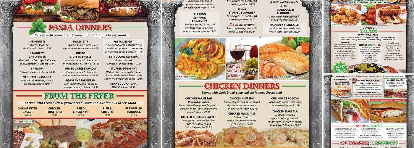 Original Doughboy's Pizza Restaurant Menu