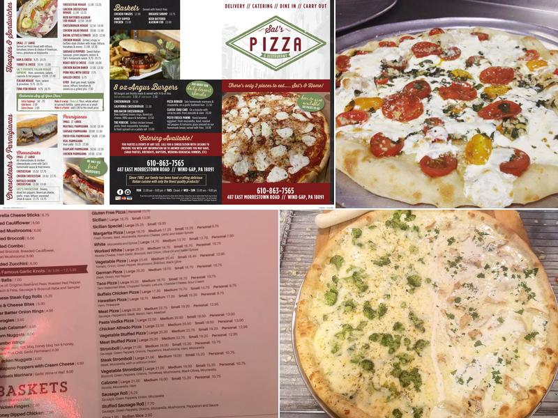 Sal's Pizza Menu