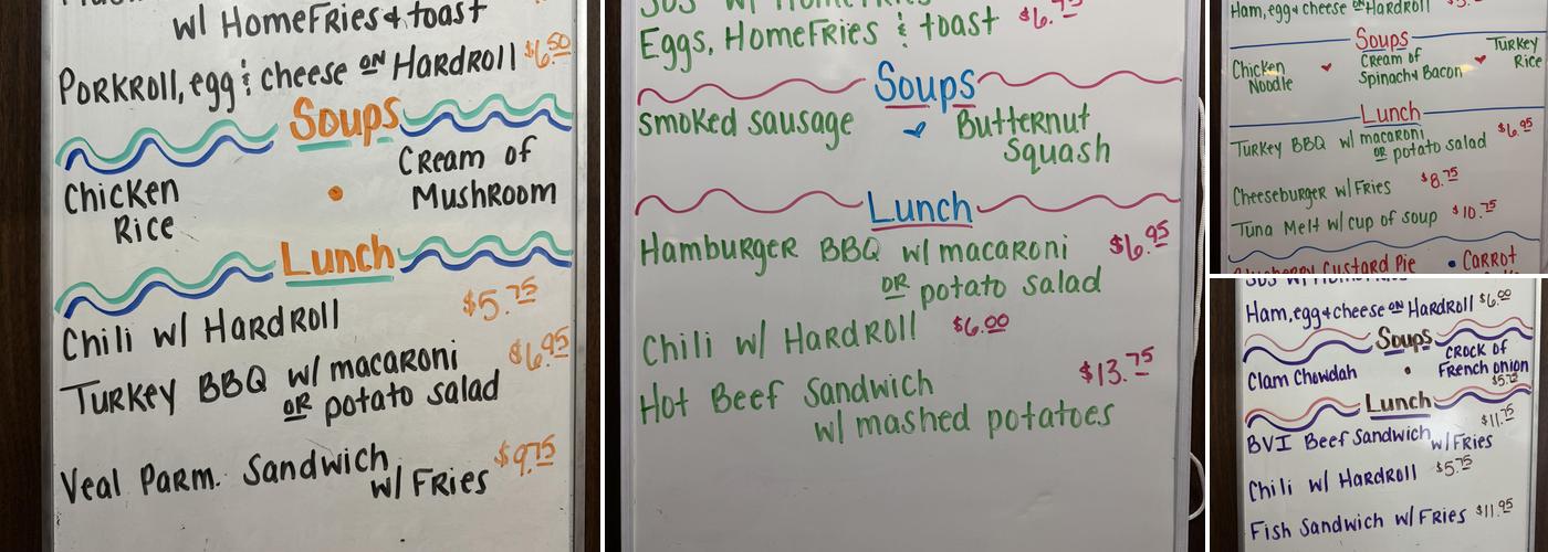 Meadowbrook Diner Menu