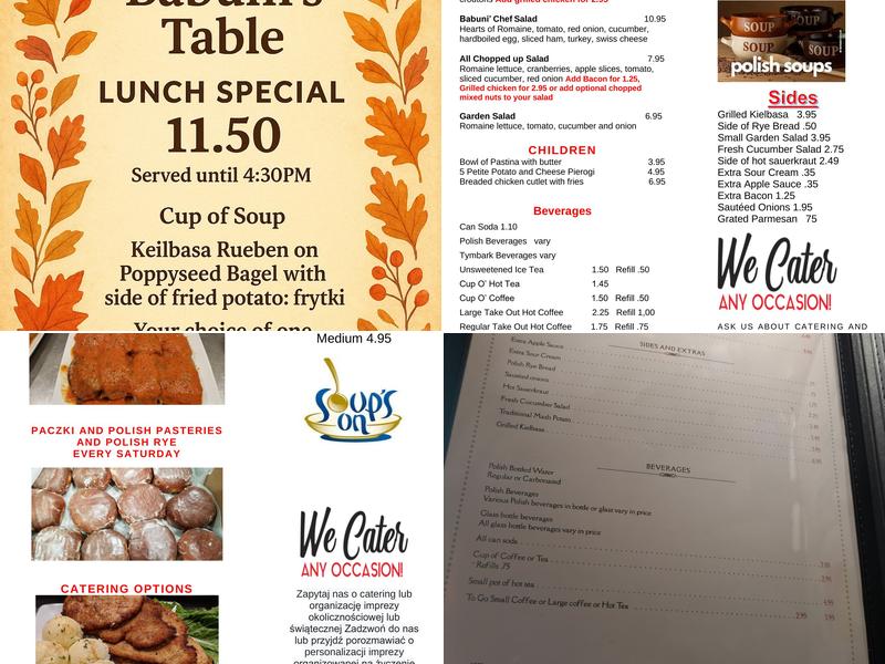 Babuni's Table Menu