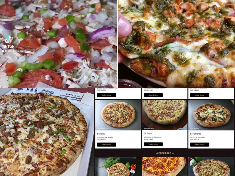 Seniore's Pizza Menu