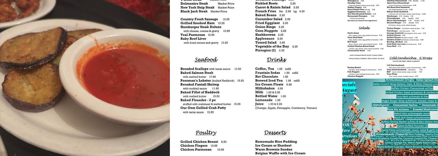 Bert's Menu