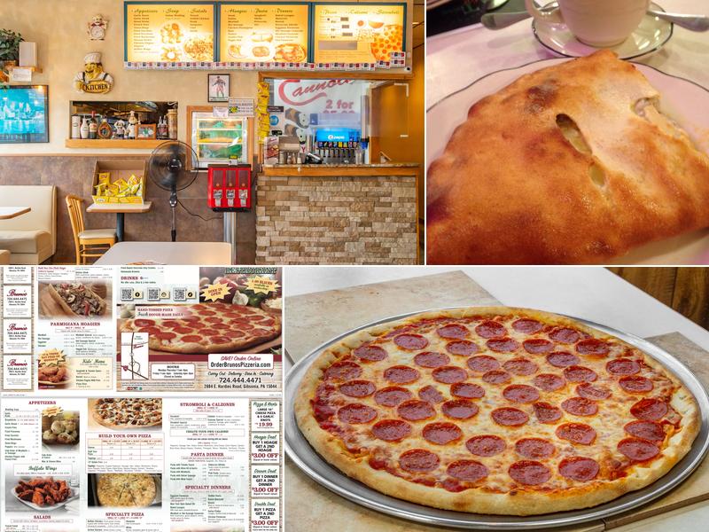 Bruno's Pizza Menu