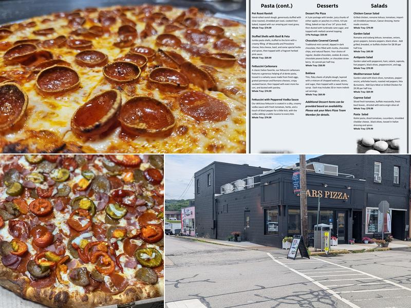 Mars Pizza Menu