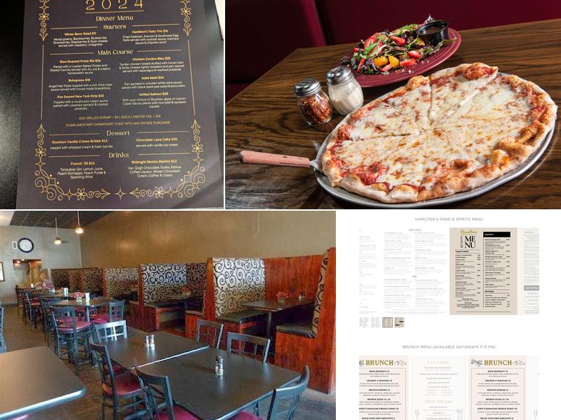 Hamilton's Food & Spirits/Pizzeria Menu