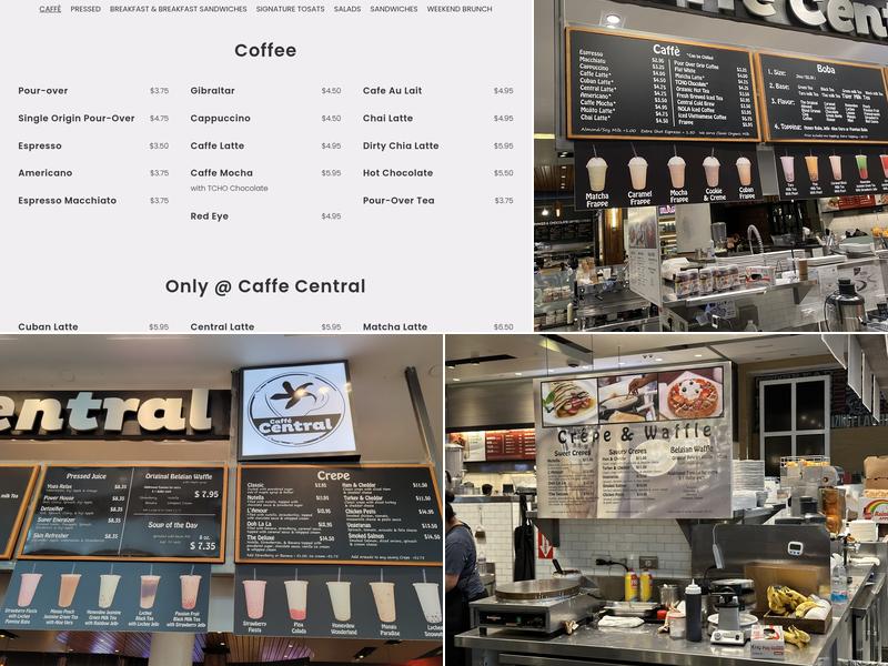 Caffé Central Menu
