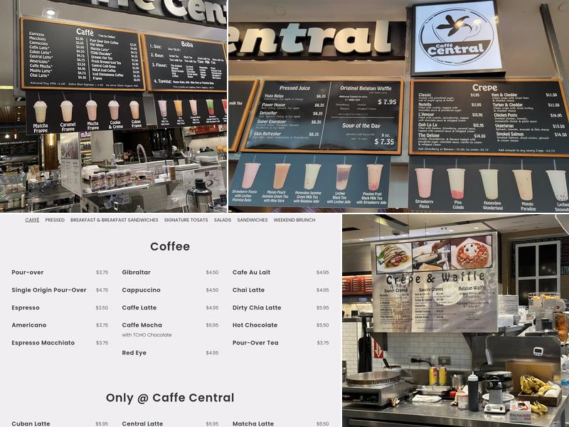 Caffé Central Menu