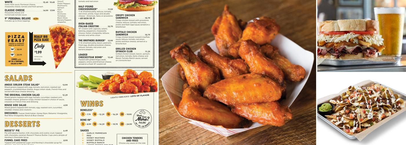 Primanti Bros. Restaurant and Bar Menu