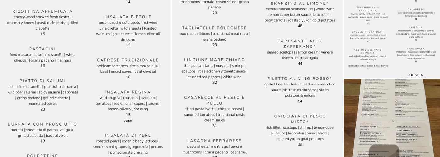 Il Fornaio Santa Clara Menu