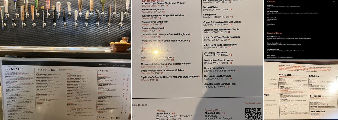 Eureka! Menu