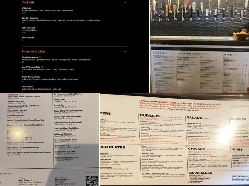 Eureka! Menu
