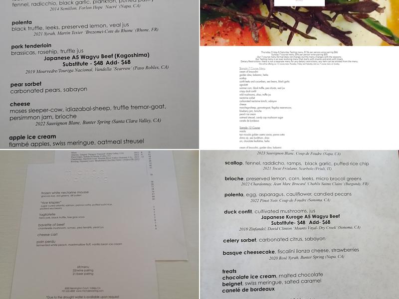 Michael Warring Menu