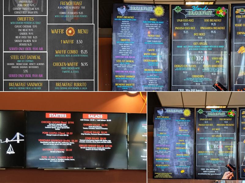Bubbaloo Café Menu