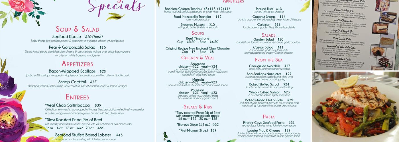 Sakonnet River Grille Menu