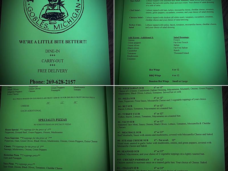 Nino's Pizza & Subs Menu