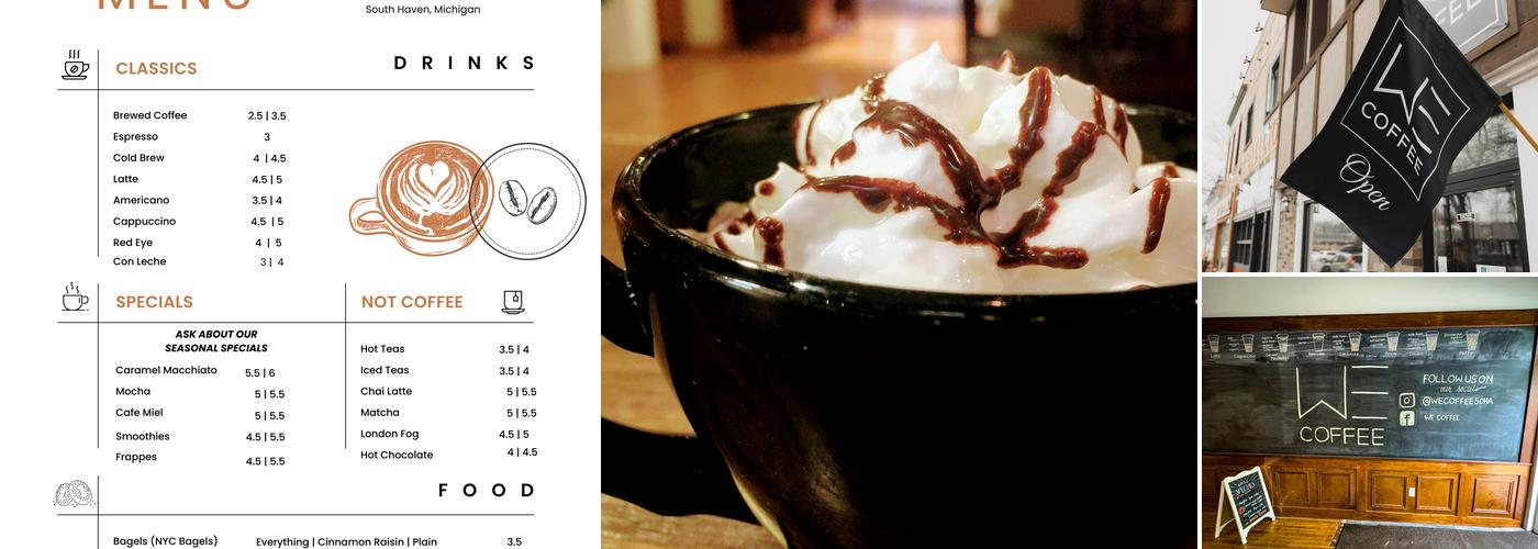 We Coffee Menu