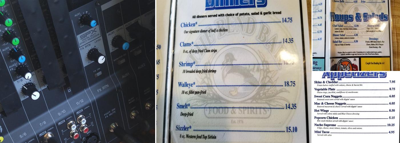 Bend Menu