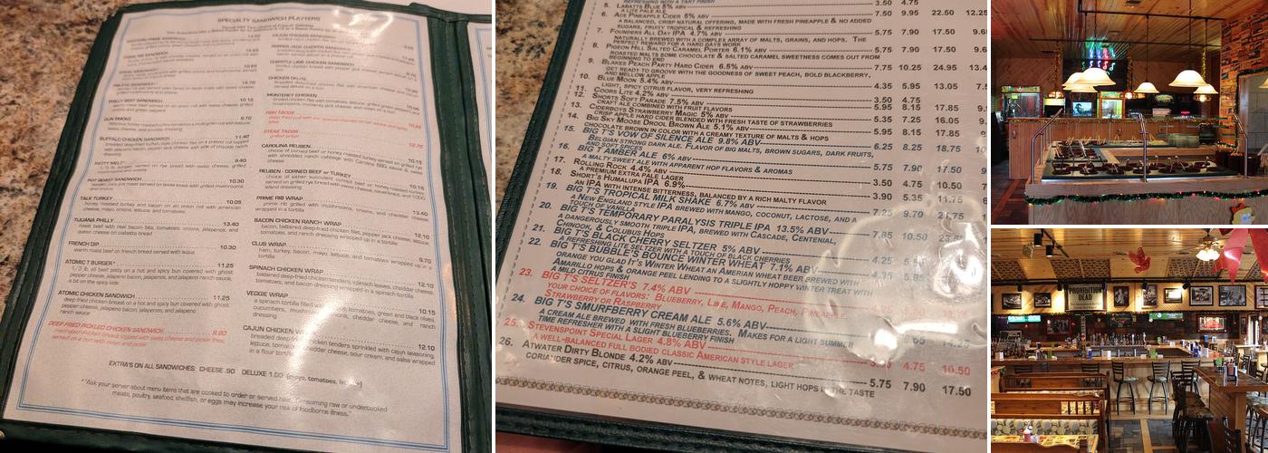 Big T Restaurant Menu