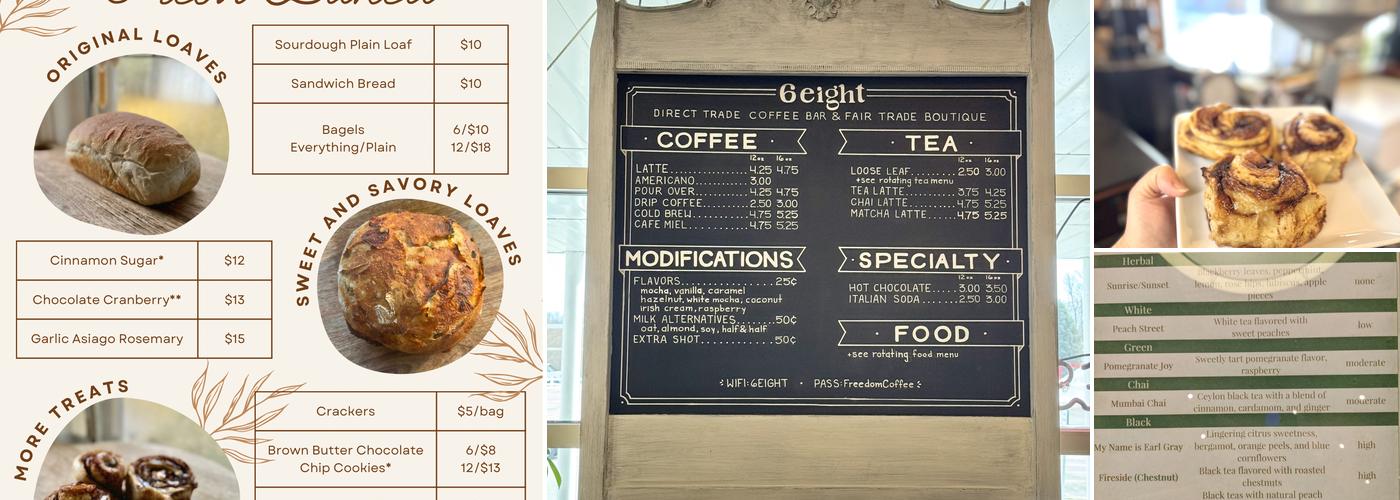 6eight Menu