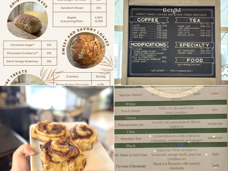 6eight Menu