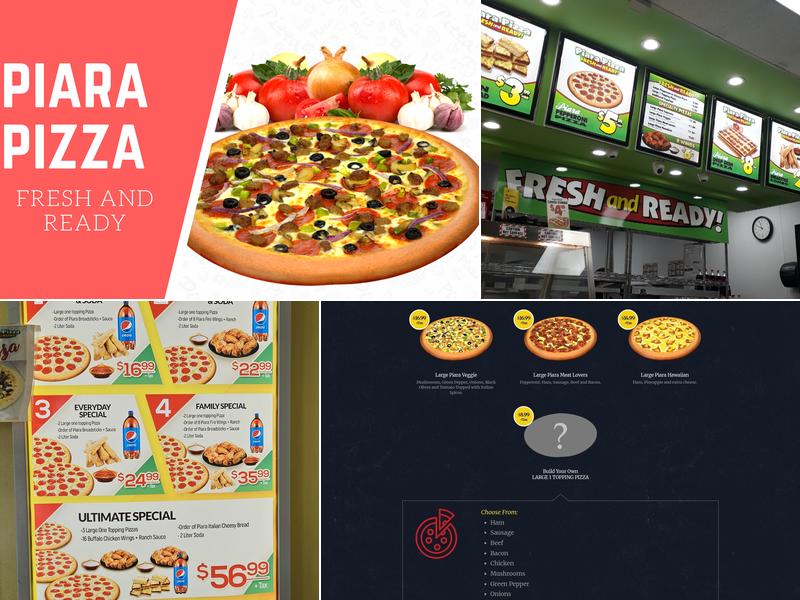 Piara Pizza Menu