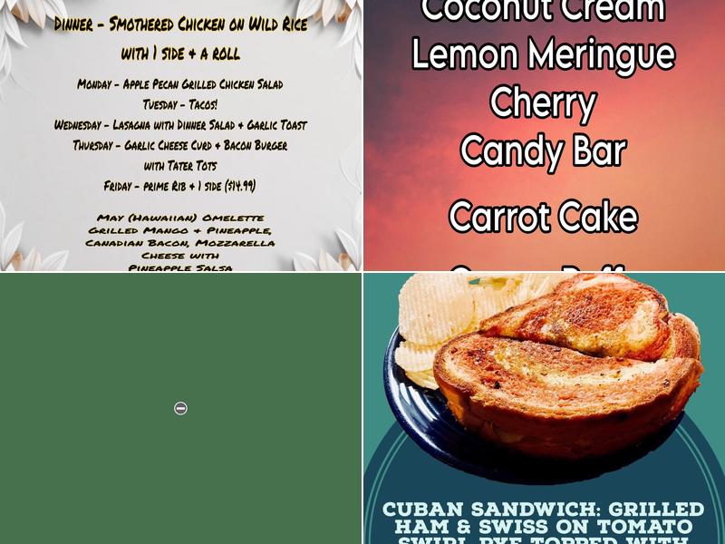 Community Restaurant Menu