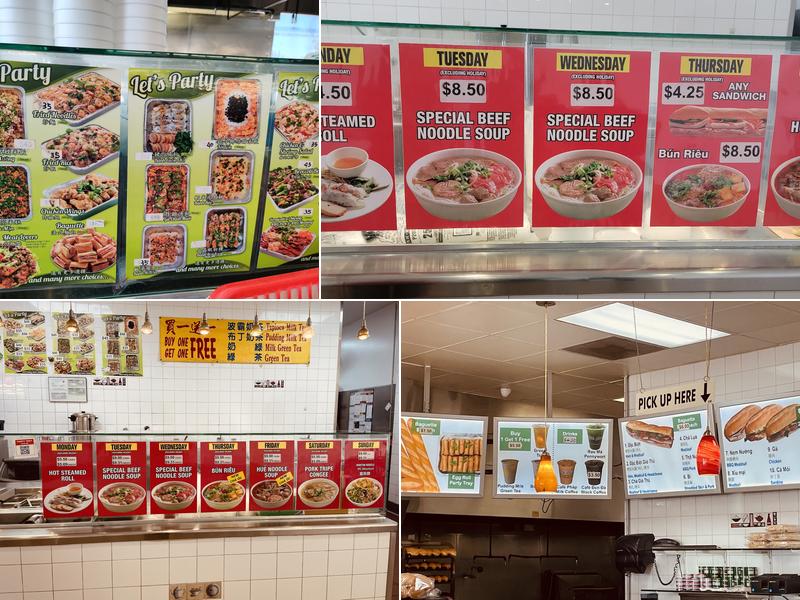 Banh Mi Che Cali Menu